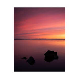 Colorful sunrise at the lake T-Shirt