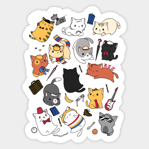 Time Lord Kittens - Doctor Who - Sticker