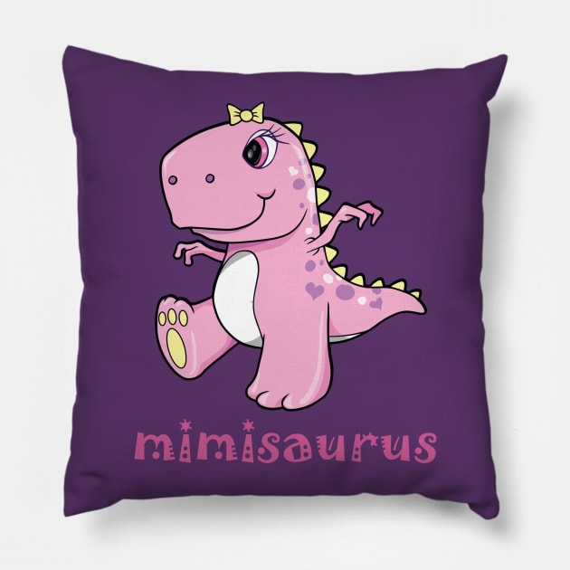 mimisaurus Pillow by cdclocks