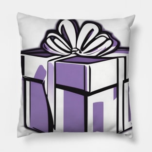 Elegant Purple Gift Box Design No. 628 Pillow