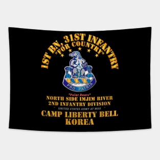 1st Bn 31st Infantry - Camp Liberty Bell Korea - North Side Imjim River Tapestry