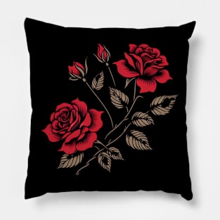 roses - flowers Pillow