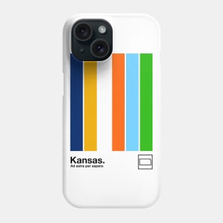 Kansas // Original Minimalist Artwork Poster Design Phone Case