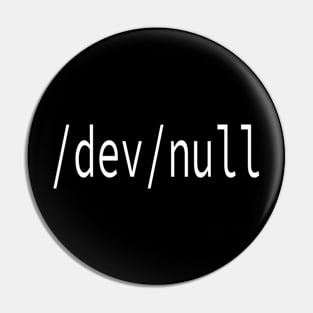 "Dev Null" Pin