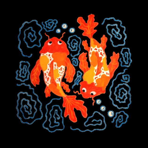 Koi Fish Painting by Bucket Hat Kiddo