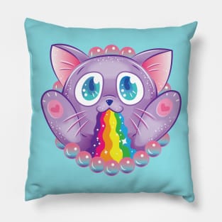 Rainbow Kitty Pillow