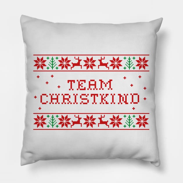 Team Christkind - funny christmas design Pillow by alpmedia