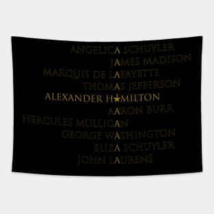 Hamilton characters Tapestry