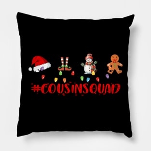 Cousin Squad Christmas Santa Group Mathcing Pillow