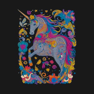 Beautiful Unicorn Ilustration T-Shirt