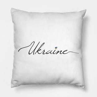 Ukraine lettering Pillow