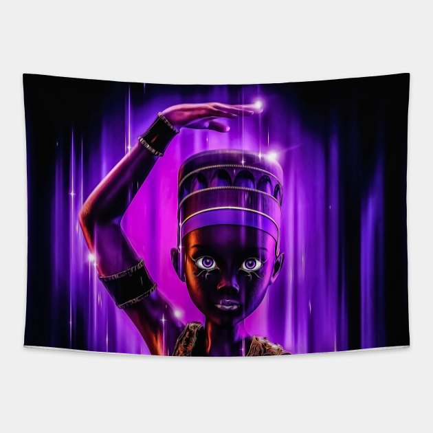 Toon black woman Tapestry by JoeTred