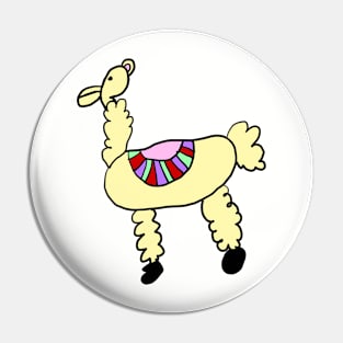 Kids Llama Drawing Pin