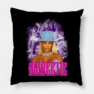 Saweetie Rapper design Pillow