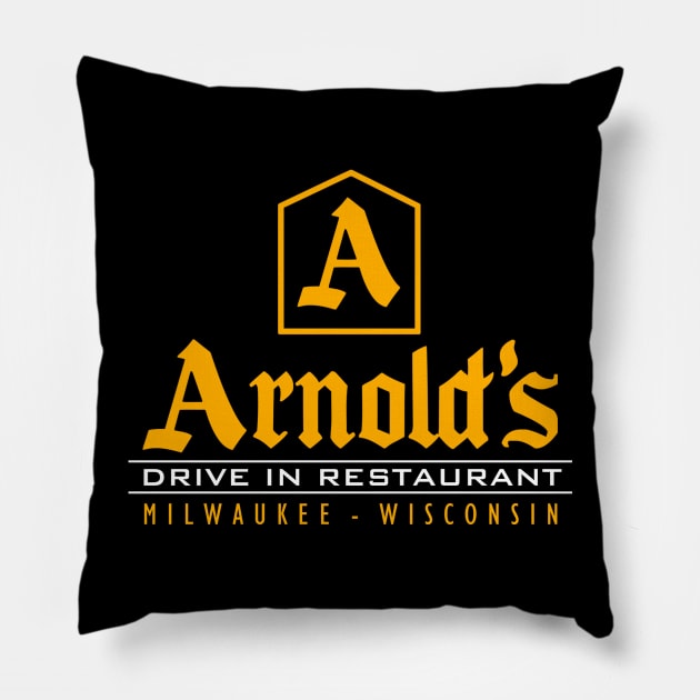 Restaurant drive-in Pillow by buby87