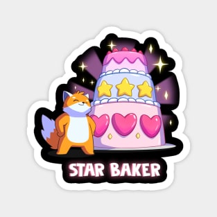 Star Baker Funny Anime Bakery Fox Magnet