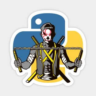 Python Ninja Coder Magnet