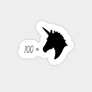 100 = Unicorn Magnet