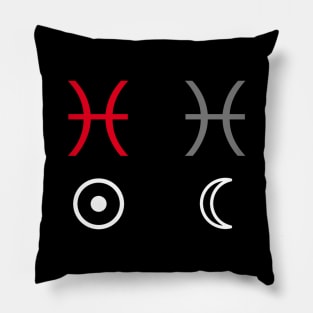 Pisces Sun Pisces Moon Zodiac Sign Pillow