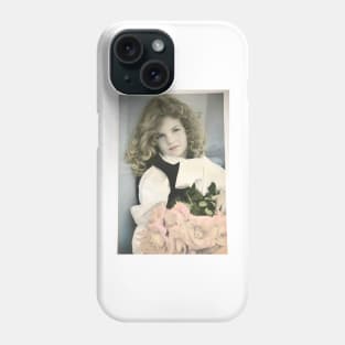 Little Girl with Orange Roses Phone Case