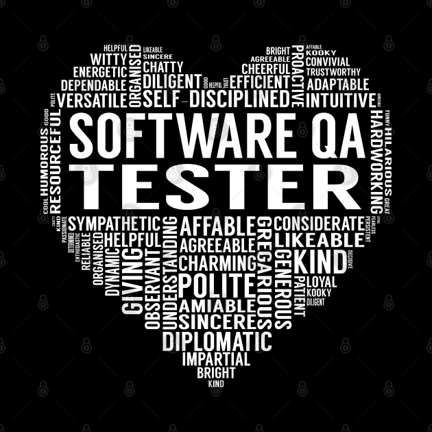 Software Qa Tester Heart by LotusTee