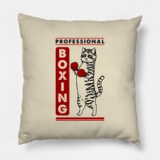 Cat and boxing Pillow