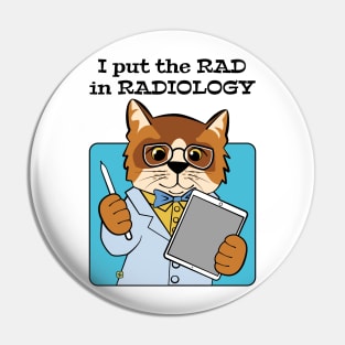 Rad Radiologist Cat Pin