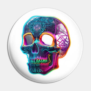 Neon skull srt Pin