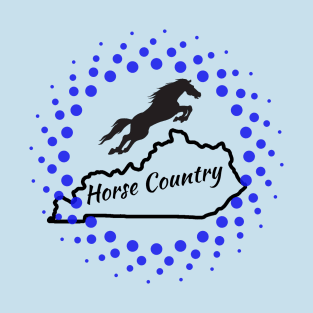 Kentucky is Horse Country with Jumping Horse T-Shirt
