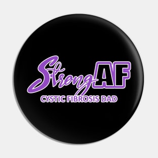 Strong AF Cystic Fibrosis Dad Pin