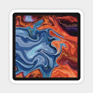 Flowing colors Magnet