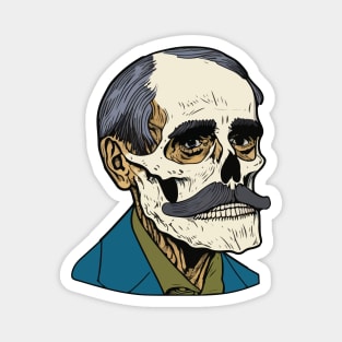 18th Century President Skull Mask Magnet