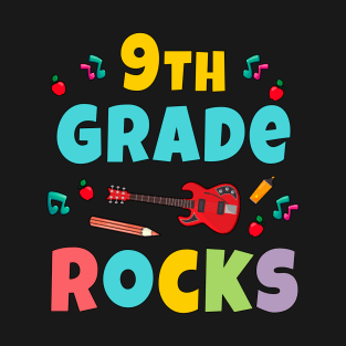 9th Grade Rocks 1st Day Of School Back to School Teaching T-Shirt