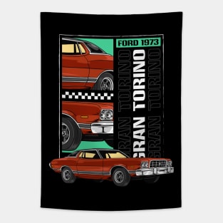 American V8 Torino Car Tapestry