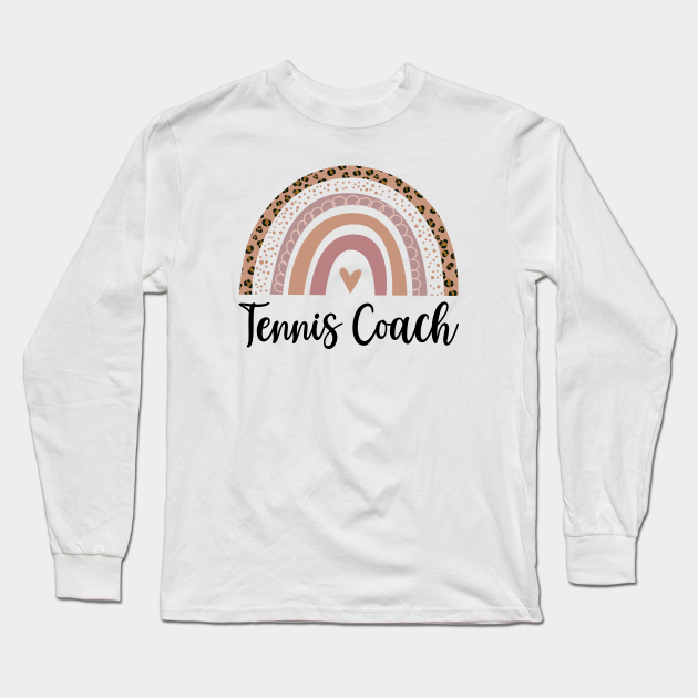 Tennis Coach - Minimal Rainbow Design - Tennis Coach - Long Sleeve T-Shirt | TeePublic Tennis Coach - Minimal Rainbow Design - Tennis Coach - Long Sleeve T-Shirt | TeePublic