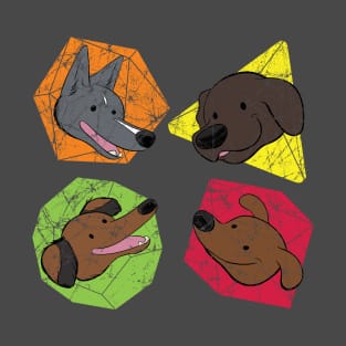 Happy Doggos and Dice T-Shirt