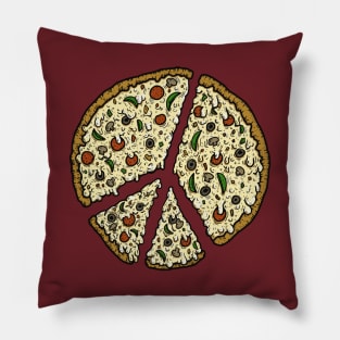 Peace Pizza Pillow