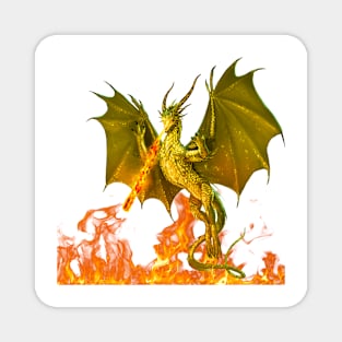 Fire-breathing dragon Magnet