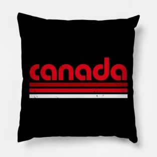 Retro Canada Word Art // Vintage Grunge Canadian Soccer Pillow