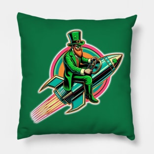 St. Patrick's Rocket Ride Pillow