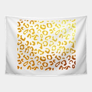 Golden leopard print Tapestry