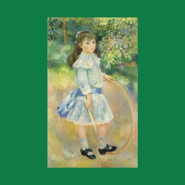 Girl with Hoop by Pierre Renoir by MasterpieceCafe