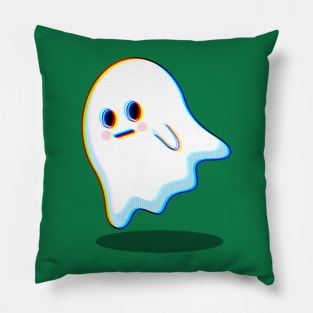 Glitch Ghost Pillow