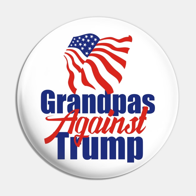 Grandpas Against Trump Pin by epiclovedesigns