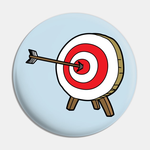 Archery target and arrow Pin by Cathalo