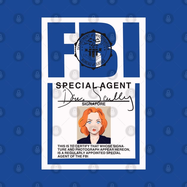 Fbi badge of Dana Scully by Mimie20