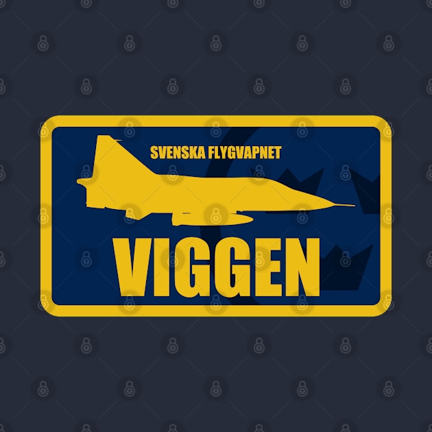 Swedish Air Force Viggen Patch by TCP