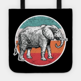 Vintage Retro Elephant Tote