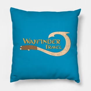 Wayfinder Travel Logo Pillow