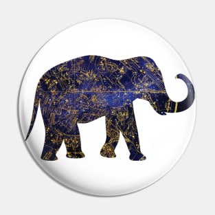 Southern Hemisphere Elephant Pin